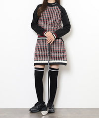 画像をギャラリービューアにロードします HOUND TOOTH　SKIRT
