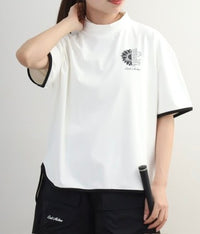 画像をギャラリービューアにロードします Oversized Print Mock Neck Top
