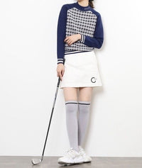 画像をギャラリービューアにロードします HOUND TOOTH　KNIT
