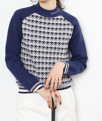 画像をギャラリービューアにロードします HOUND TOOTH　KNIT
