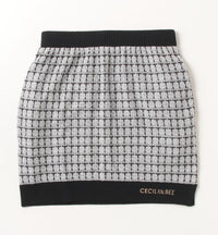 画像をギャラリービューアにロードします ツイードニットスカート　CGF2419SK
